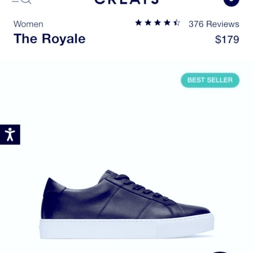 Nwt Greatssuede Leather Platform Sneakers In Excellent Condition — image 2 of 5